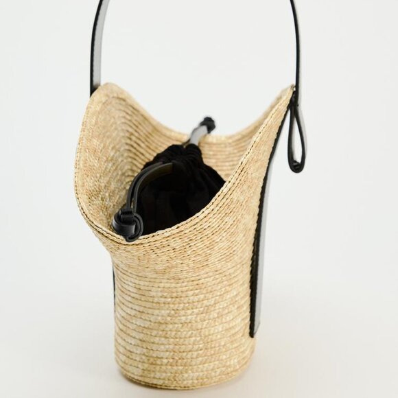 🦋 BLOGGERS FAVORITE 🦋 NWT ZARA RAFFIA BASKET BAG - Picture 7 of 15